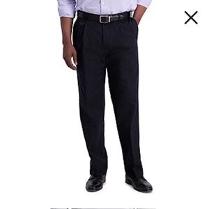 Haggar Premium No Iron Khakis Dark Blue Gently used 44 x 30